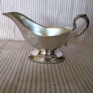 Silver Gravy Serving Bowl Boat